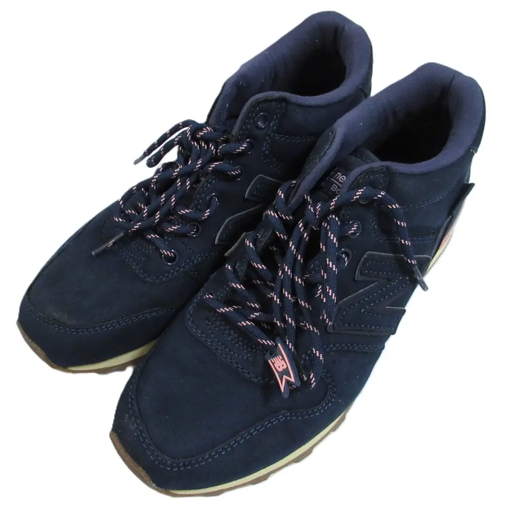 New Balance ニューバランス WH996ANV スエード ローカット スニーカー 23.5cm D ネイビー