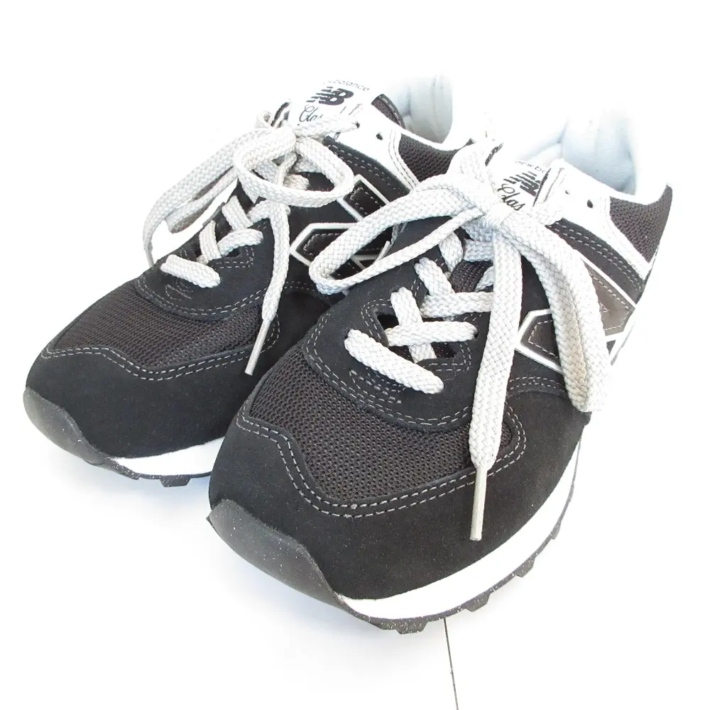 New Balance ニューバランス ML574EVB ローカット スニーカー ウォーキングシューズ 24.0cm 2E ブラック