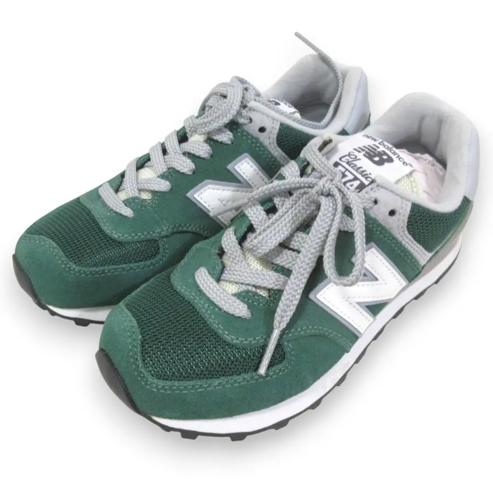 New Balance ニューバランス スニーカー ML574VID 22.5cm グリーン ホワイト グレー