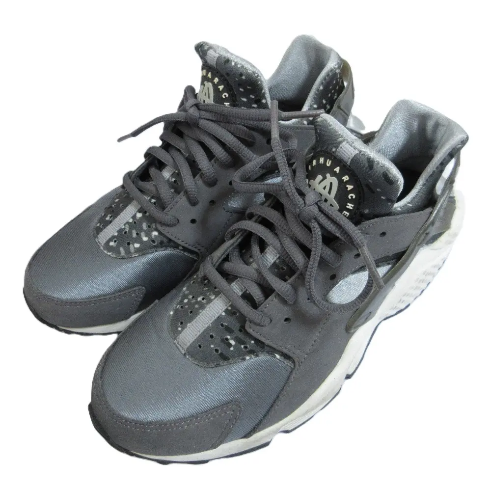 NIKE ナイキ WMNS AIR HUARACHE RUN PRINT エアハラチ ラン プリント ローカット スニーカー 725076-005 24.0cm グレー