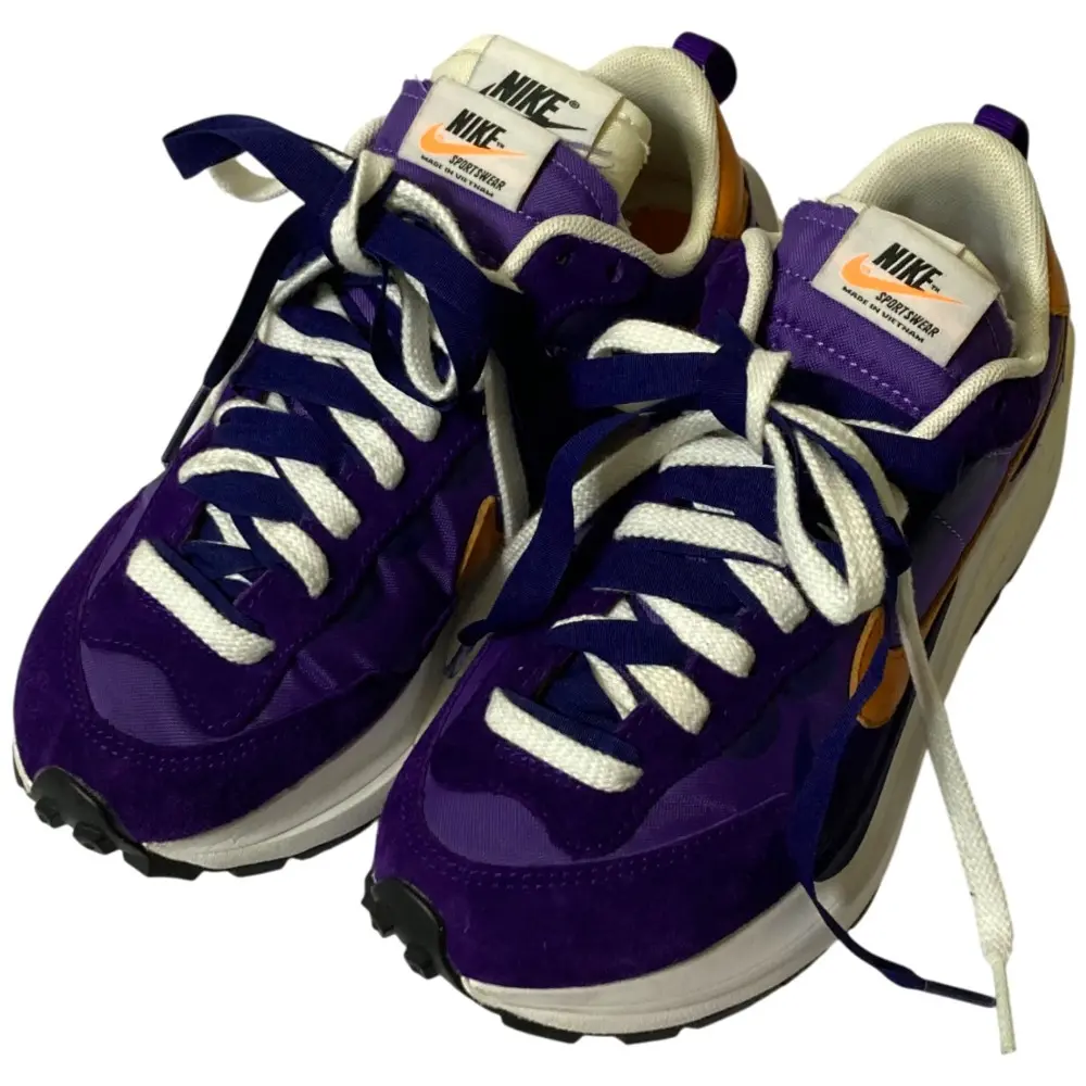 NIKE ナイキ sacai サカイ WAFFLE DARK IRIS ローカットスニーカーDD1875-500 22.5cm パープル系 ダークアイリス