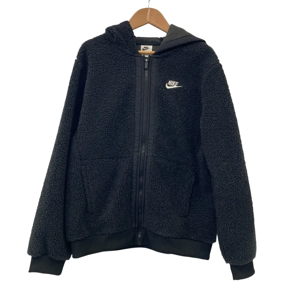 NIKE ナイキ ボアジップパーカー XL ブラック