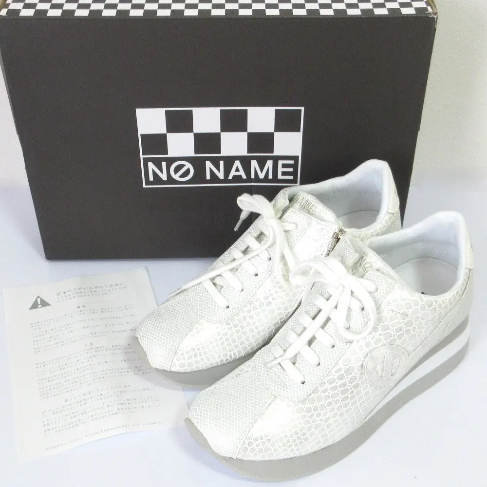 NO NAME ノーネーム スピードジップジャガー STK ローカット スニーカー サイズ35 約22.5cm ホワイト 