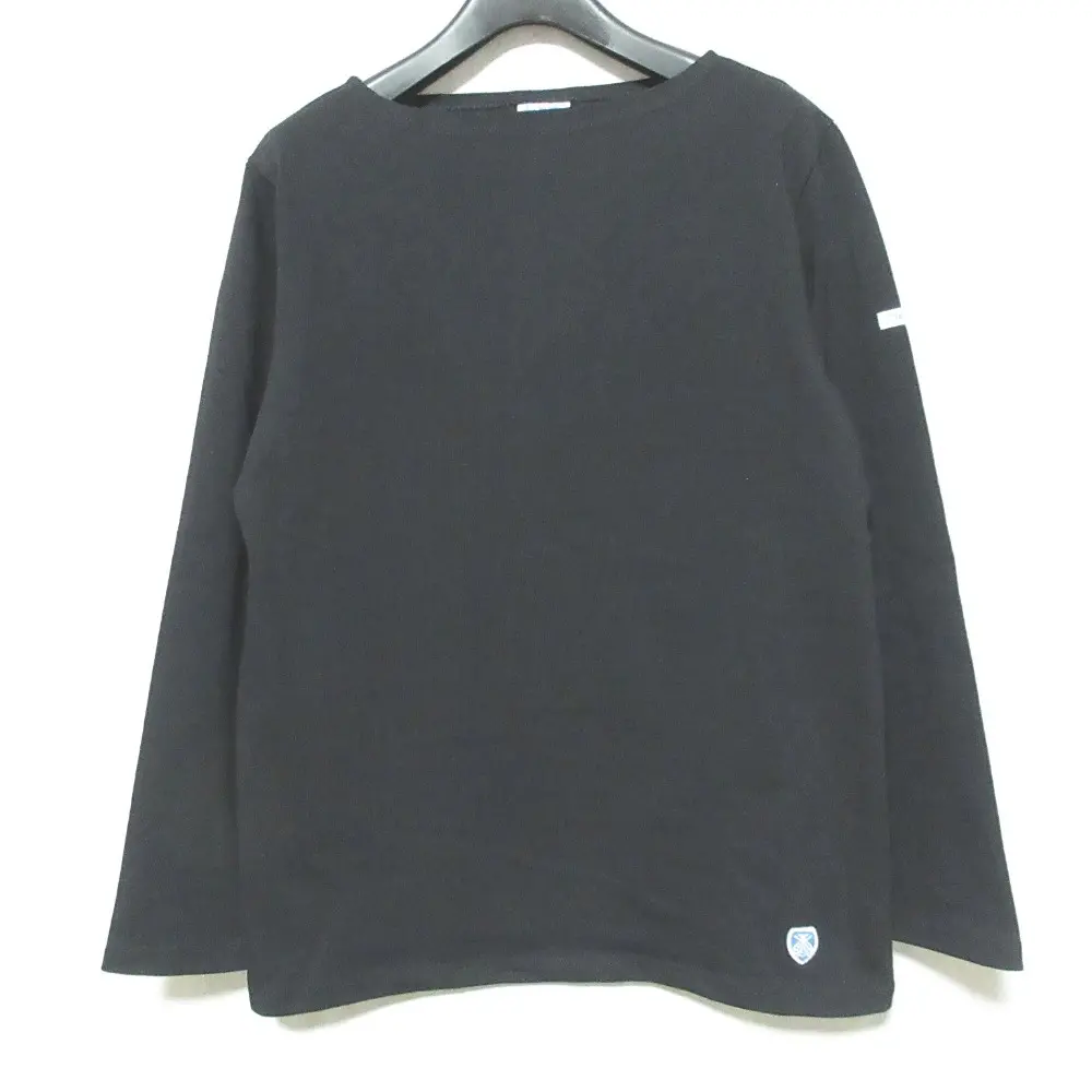 ORCIVAL オーシバル ロングスリーブ バスクシャツ カットソー サイズ2 ブラック