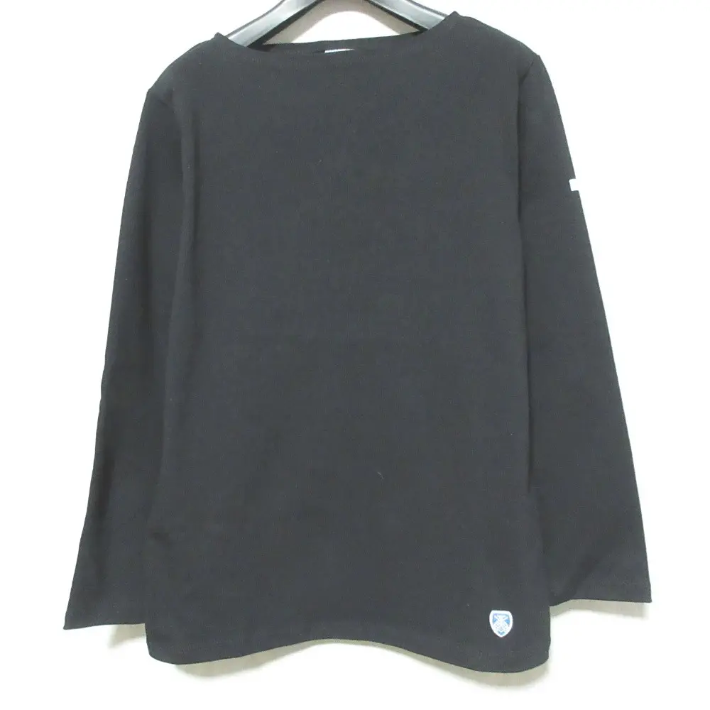 ORCIVAL オーシバル ロングスリーブ バスクシャツ カットソー IP52-01 2 ブラック