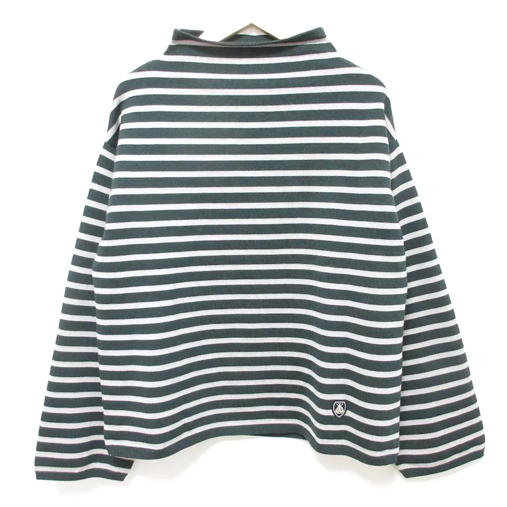 23AW ORCIVAL オーシバル ボトルネック プルオーバー ニット ボーダー カットソー OR-D0032 CRA サイズ1 グリーン