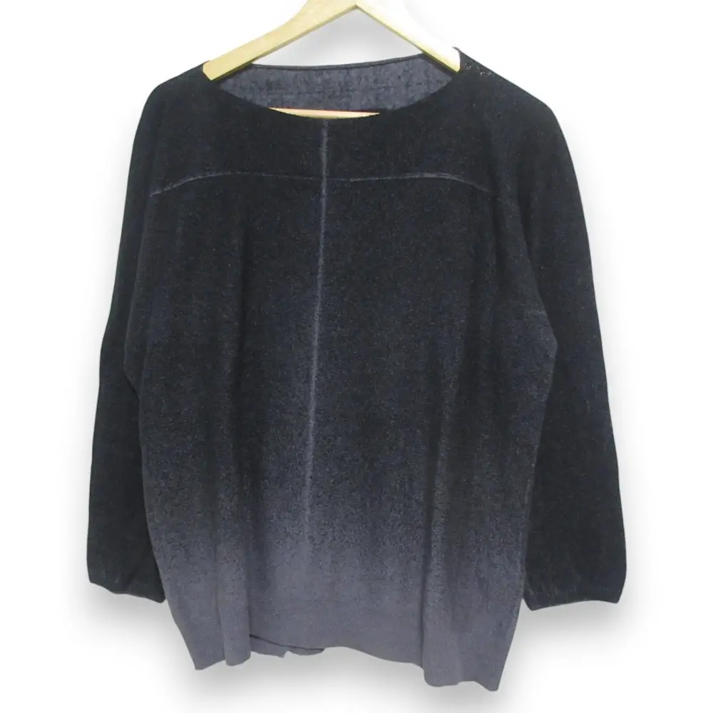 22AW pas de calais パドカレ コットン ブークレー プルオーバー グラデーション 長袖 ニット セーター サイズ36 グレー系