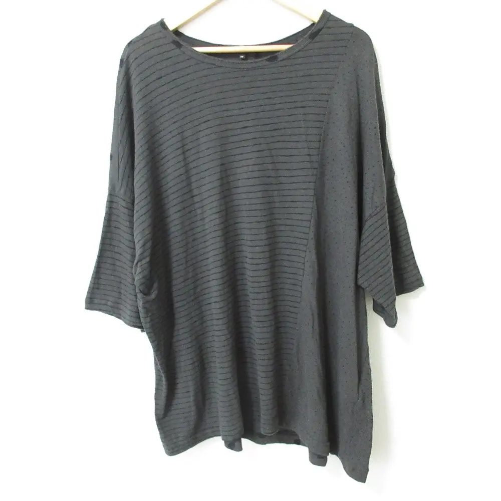 24SS pas de calais パドカレ ドット ボーダー オーバーサイズ コンビTシャツ カットソー サイズ36 カーキの買取実績【2025年3月買取】