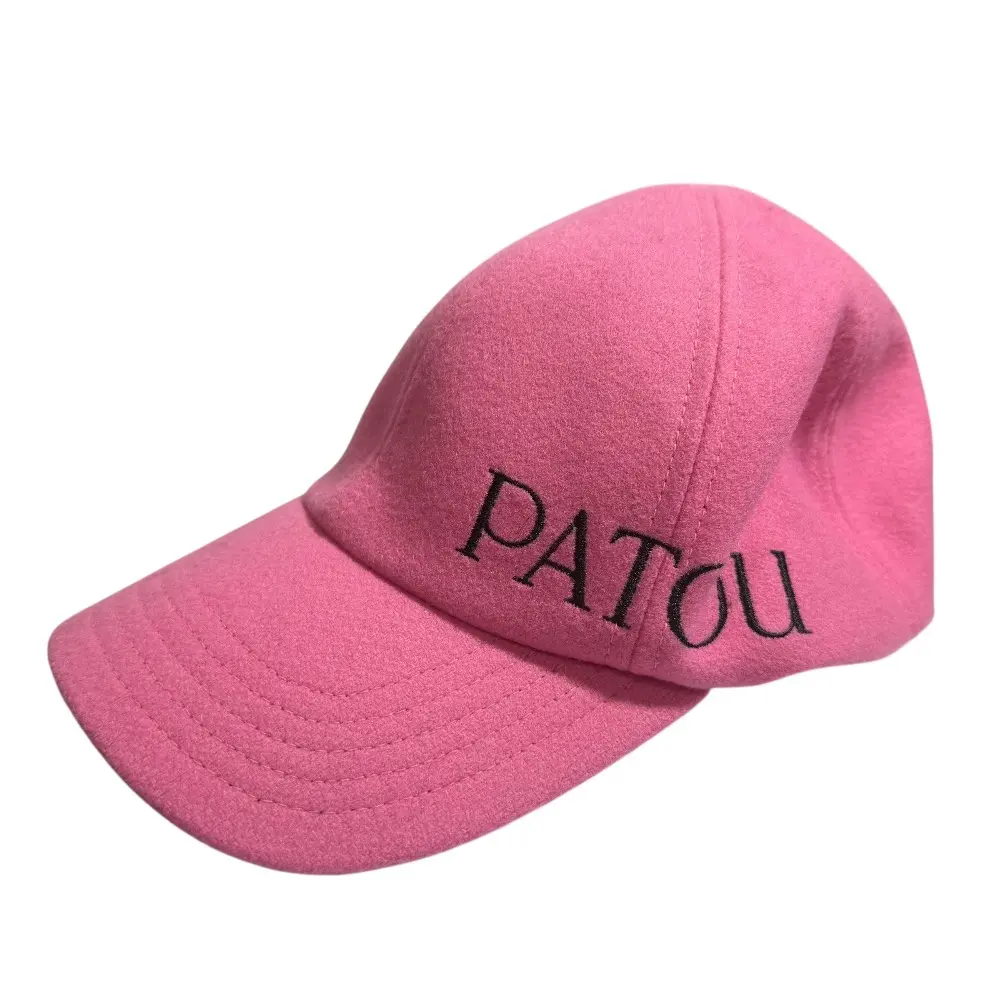 22AW PATOU パトゥ ロゴ刺繍 キャップ 帽子 XS-S ピンク