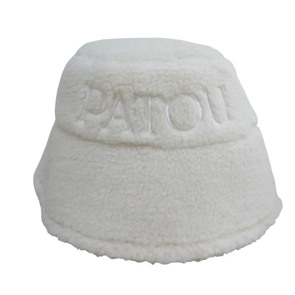 PATOU パトゥ エコムートン フィッシャーマン ハット 帽子 AC0270157009A サイズM-L ホワイト