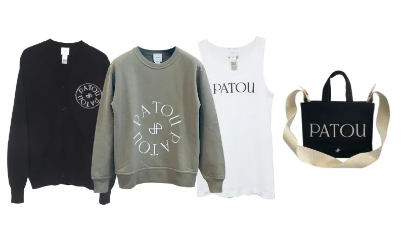 PATOU(パトゥ) のスタイリッシュなロゴアイテムは強化買取中です