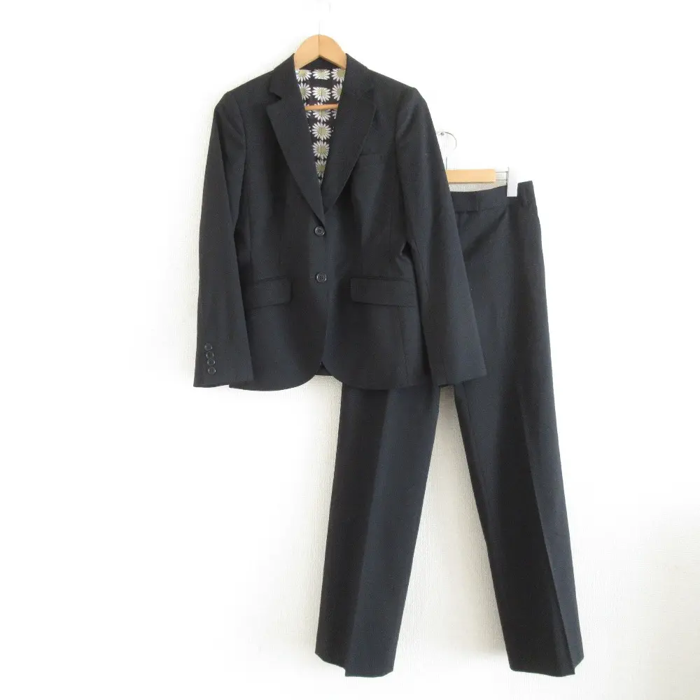 Paul Smith BLACK LABEL ポールスミスブラックレーベル ジャケット パンツ スカート シングルスーツ 3点セット 42 ブラック