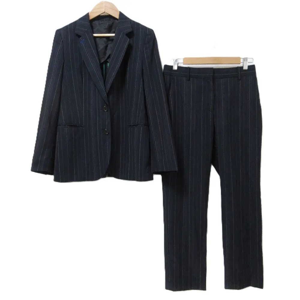 Paul Smith ポールスミス SOHO FIT ストライプ シングルジャケット＋パンツ スラックス スーツ 上下 セットアップ 38 ネイビー