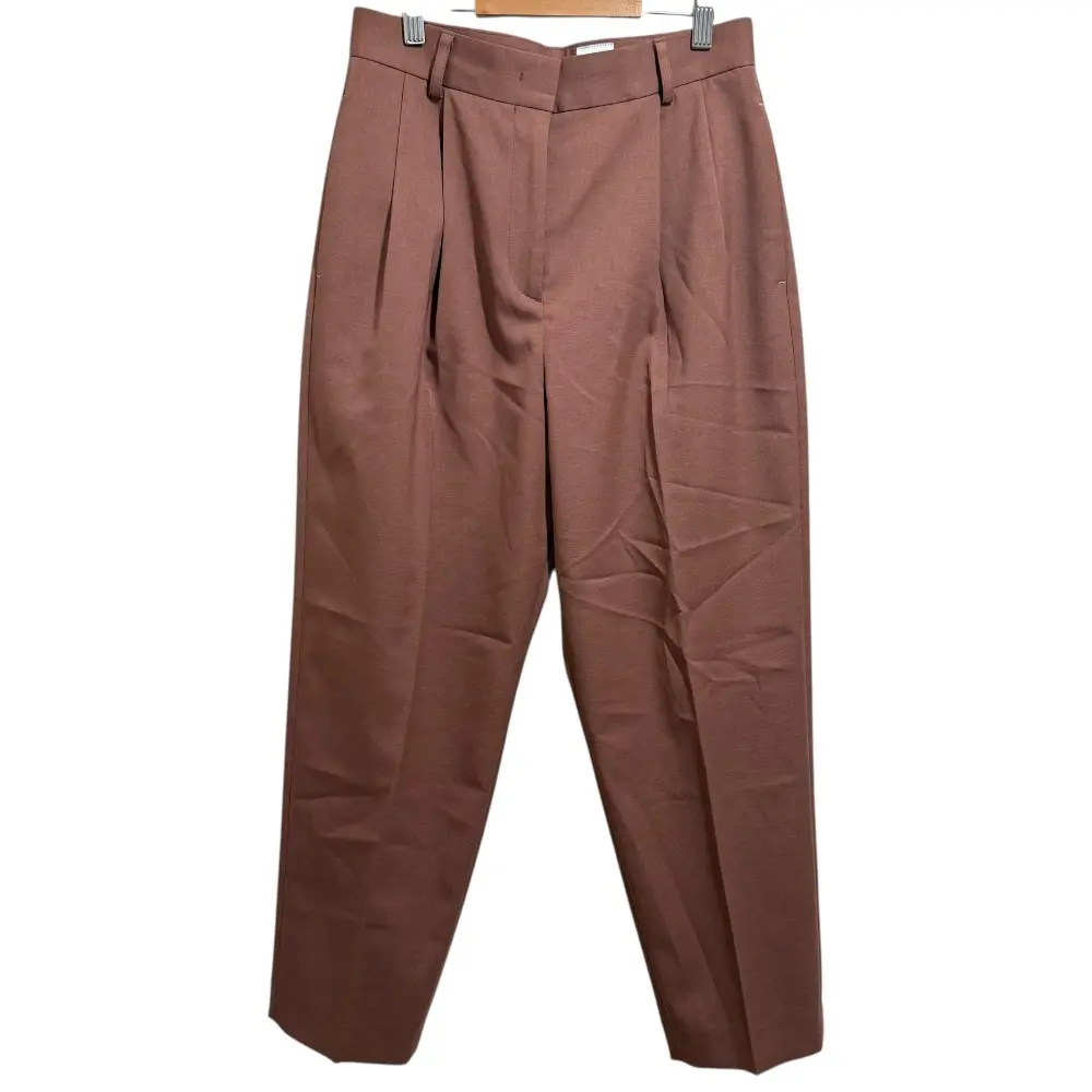 24AW Paul Smith ポールスミス タック ストレッチ スラックスパンツ 40 テラコッタ