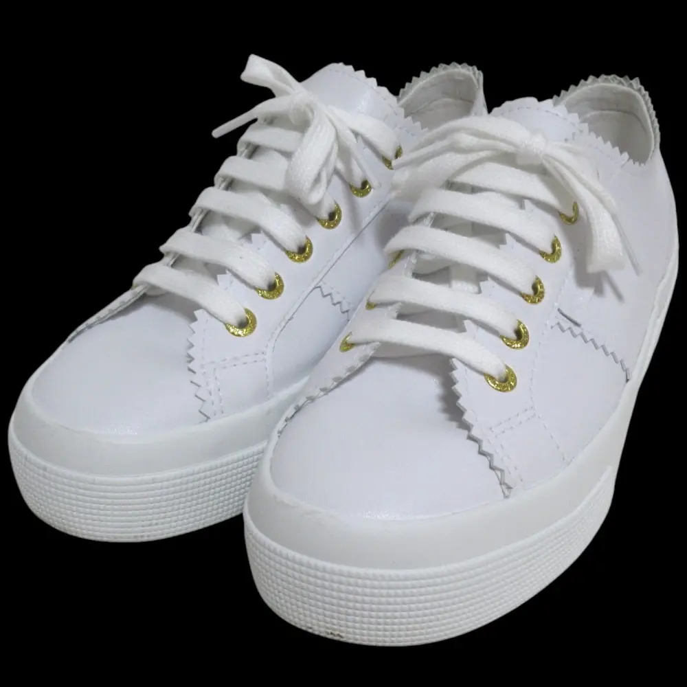 PELLICO×SUPERGA ペリーコ×スペルガ 2750 撥水 ローカットスニーカー S7151WW-001 サイズEU37 ホワイト