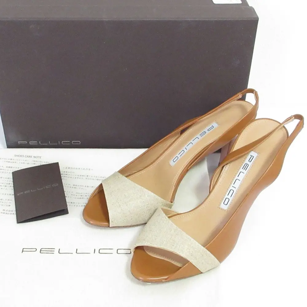 PELLICO ペリーコ スリングバック ヒールサンダル 36.5 23.5cm相当 ブラウン