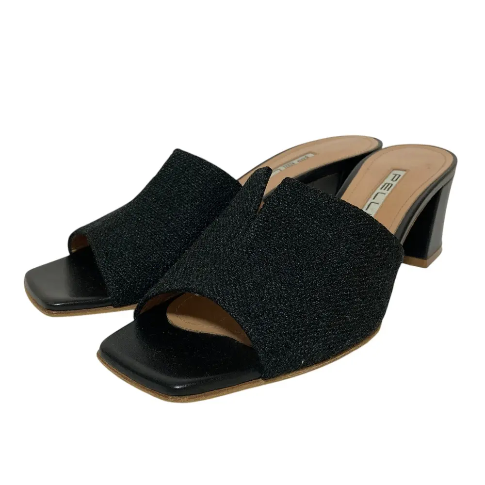 PELLICO ペリーコ スリット ミュール サンダル 37 24.0cm相当 ブラック