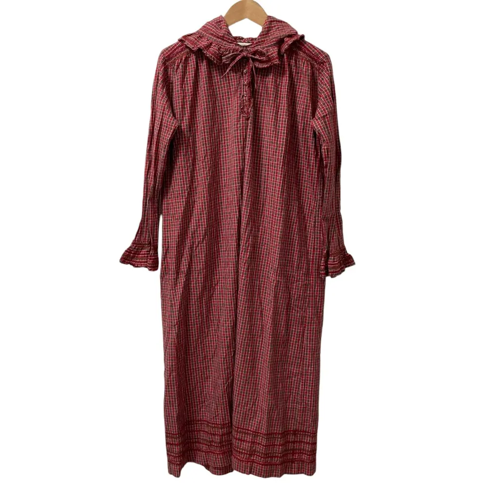 PINK HOUSE ピンクハウス チェック フーディー ロングワンピース レッド