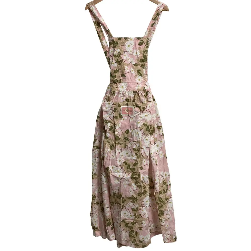 PINK HOUSE ピンクハウス フラワープリント ロング エプロンワンピース ピンク