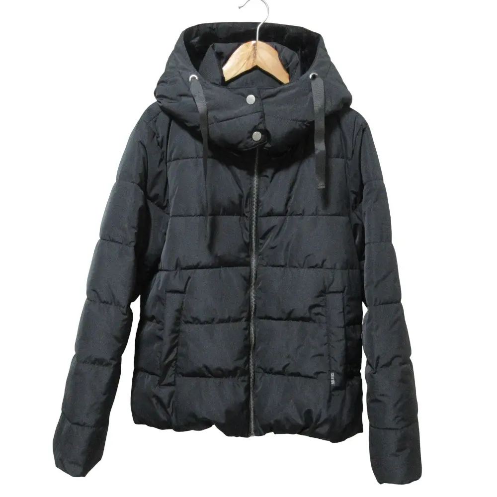 PINK HOUSE ピンクハウス フーデッド パデッドジャケット ブラック