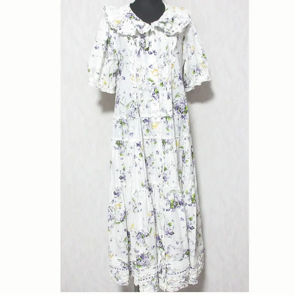 PINK HOUSE ピンクハウス リトルヴァイオレットプリントワンピース A2141FAY304 ホワイト パープル
