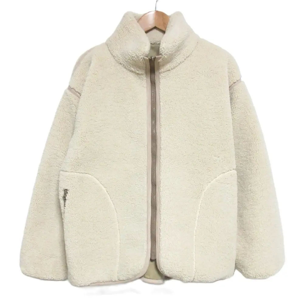 22AW plage プラージュ リバーシブル ジャケット ブルゾン 36 アイボリー×ブラウン