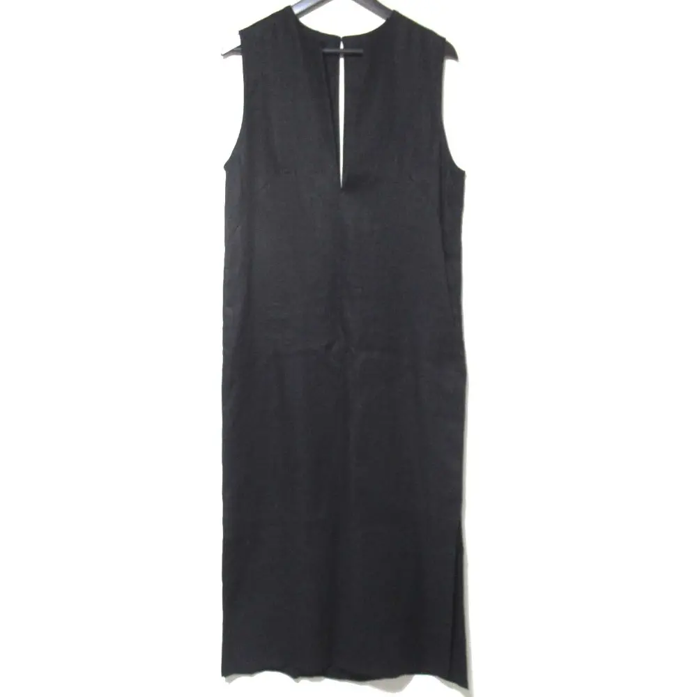 23SS PLAGE プラージュ ノースリーブ ロング丈 スキッパー リネン ワンピース 23-040-922-3090-2-0 サイズ38 ブラックの買取実績【2025年5月買取】