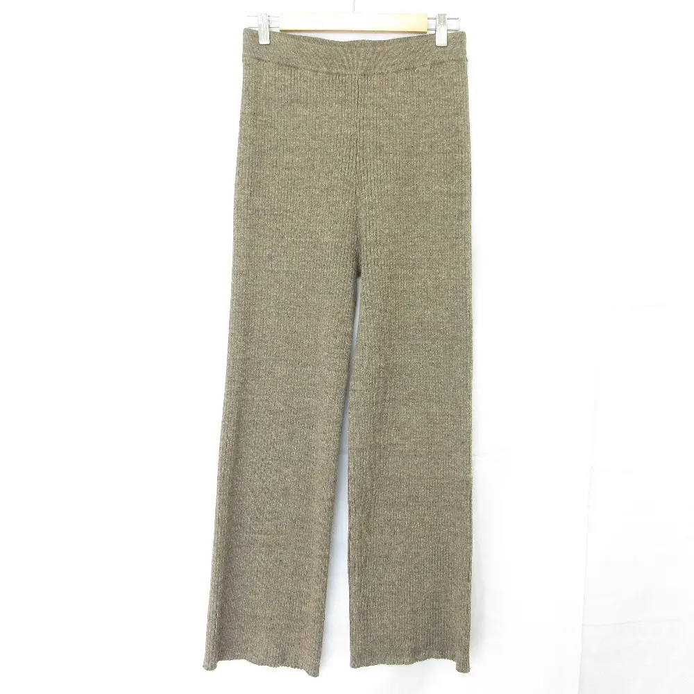 25SS Plage プラージュ jazz linen rib ジャズ リネン リブパンツ サイズ38 ブラウン