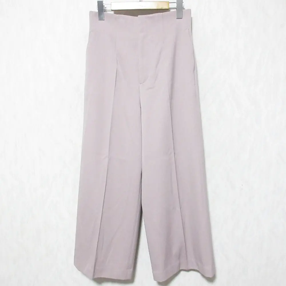 23AW PLAGE プラージュ ツイル ハイウエストパンツ 23030922105030 サイズ38 パープル