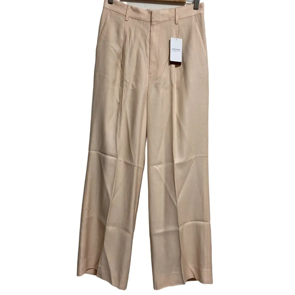 24SS PLAGE プラージュ ウォッシャブル リネン混 ハイウエストパンツ スラックス サイズ40 オレンジ