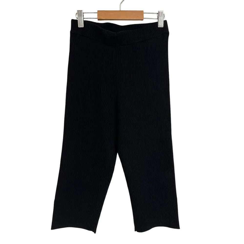 25SS R'IAM-PLAGE リアムプラージュ リブニットパンツ ショートパンツ ブラック