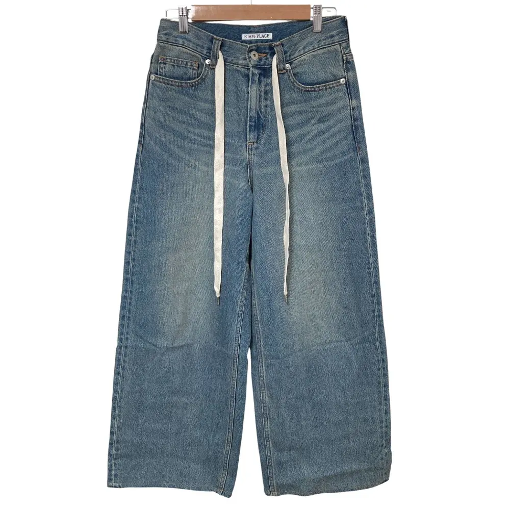 25AW R'IAM-PLAGE リアムプラージュ R’IAM SUPER LOOSE デニム 4 パンツ 25030922604130 サイズ36 ブルー