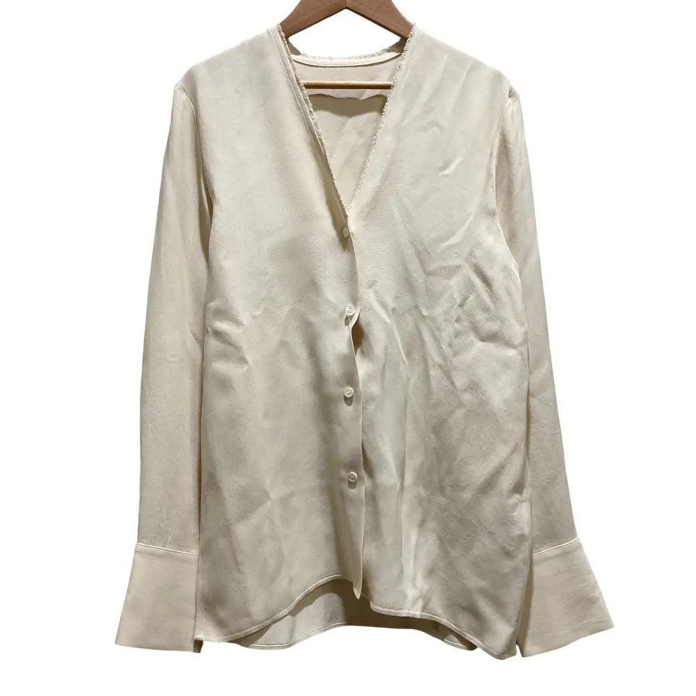 25AW R'IAM-PLAGE リアム プラージュ R’IAM ノーカラーシャツ 25050922604030 サイズF キナリ