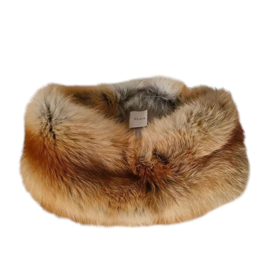 PLAIN PEOPLE プレインピープル フォックスファー スヌード マフラー ネックウォーマー 毛皮 ブラウン