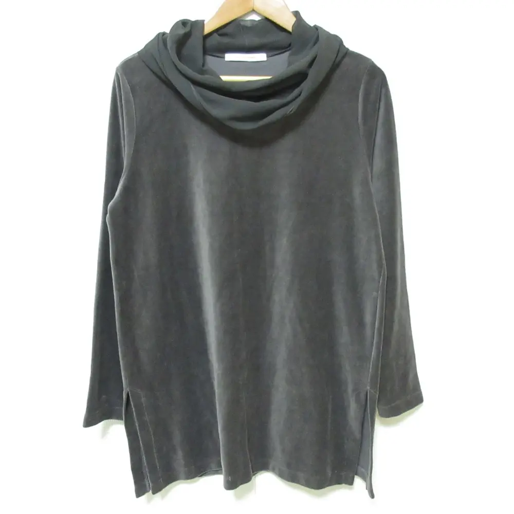 PLAIN PEOPLE プレインピープル タートルネックベロアプルオーバー チュニック A1531UB 005 2 チャコールグレーの買取実績【2025年2月買取】