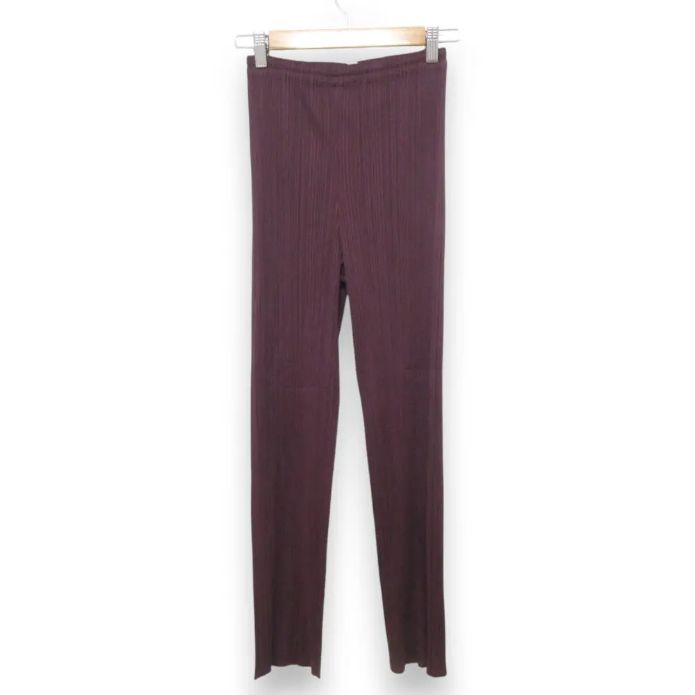 PLEATS PLEASE ISSEY MIYAKE プリーツプリーズ イッセイミヤケ イージーウエスト プリーツパンツ PP43-JF609 サイズ3 ボルドー