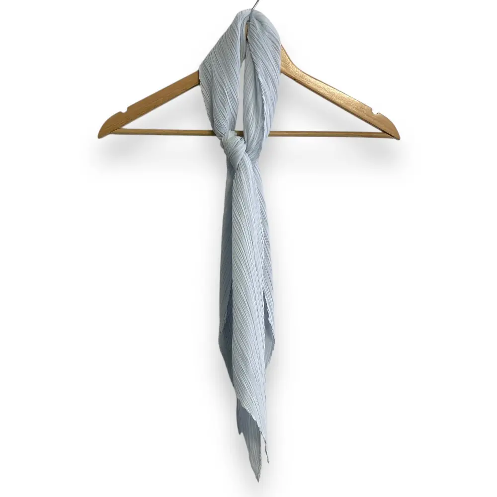 PLEATS PLEASE ISSEY MIYAKE プリーツプリーズ イッセイミヤケ シアー プリーツ ストール ライトブルー