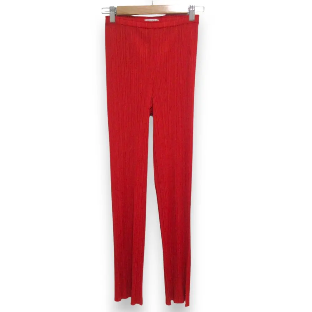 PLEATS PLEASE ISSEY MIYAKE プリーツプリーズ イッセイミヤケ ストレート イージーパンツ PP33-JF204 サイズ3 レッド