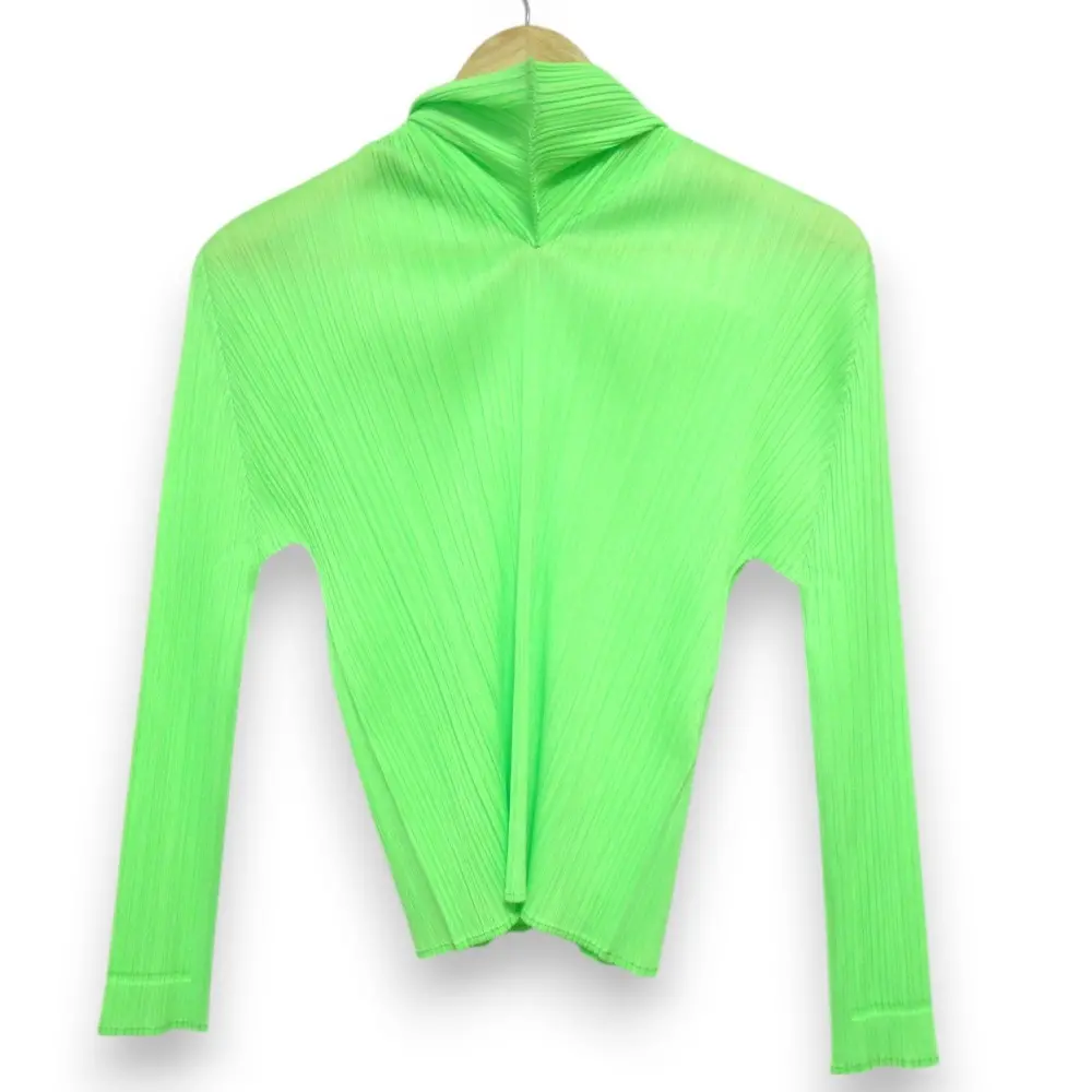 23AW PLEATS PLEASE プリーツプリーズ イッセイミヤケ マンスリーカラーズ SEPTEMBER フードトップス 3 ネオングリーン
