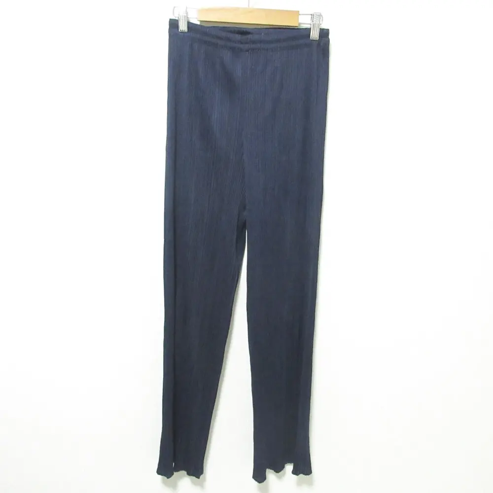 PLEATS PLEASE ISSEY MIYAKE プリーツプリーズ イッセイミヤケ イージーパンツ PP04-JF643 4 ネイビー