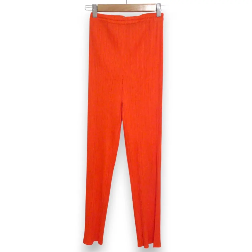 PLEATS PLEASE ISSEY MIYAKE プリーツプリーズ イッセイミヤケ イージーパンツ PP86-JF643 サイズ3 オレンジ