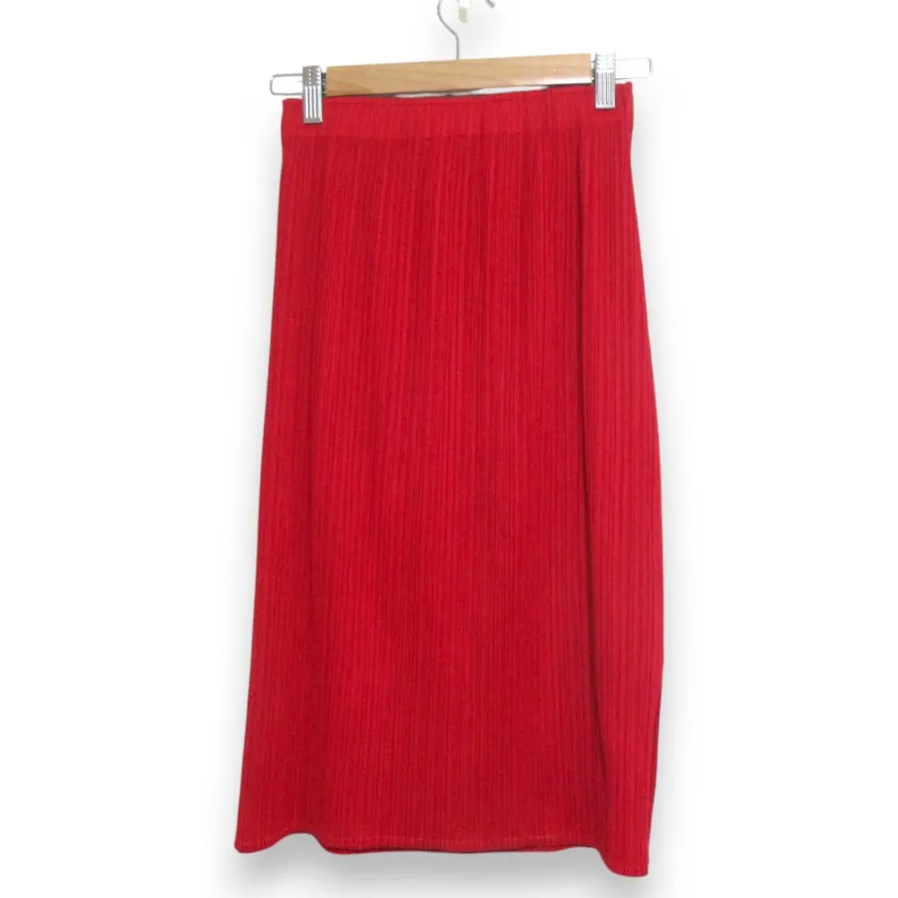 PLEATS PLEASE ISSEY MIYAKE プリーツプリーズ イッセイミヤケ ミモレ丈 イージースカート PP13-JG330 サイズ3 レッド