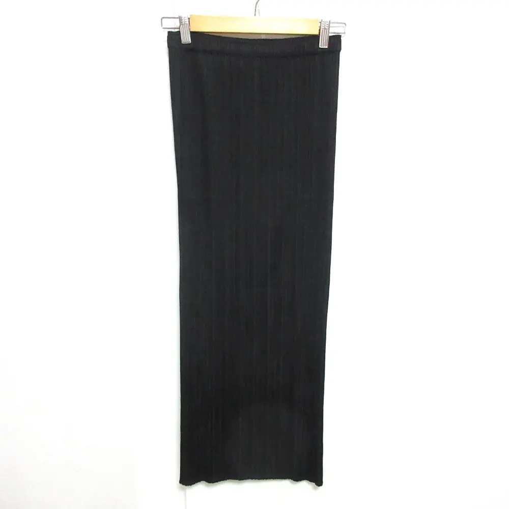 20AW PLEATS PLEASE ISSEY MIYAKE プリーツプリーズイッセイミヤケ BASICS マキシ丈 イージースカート 4 ブラック