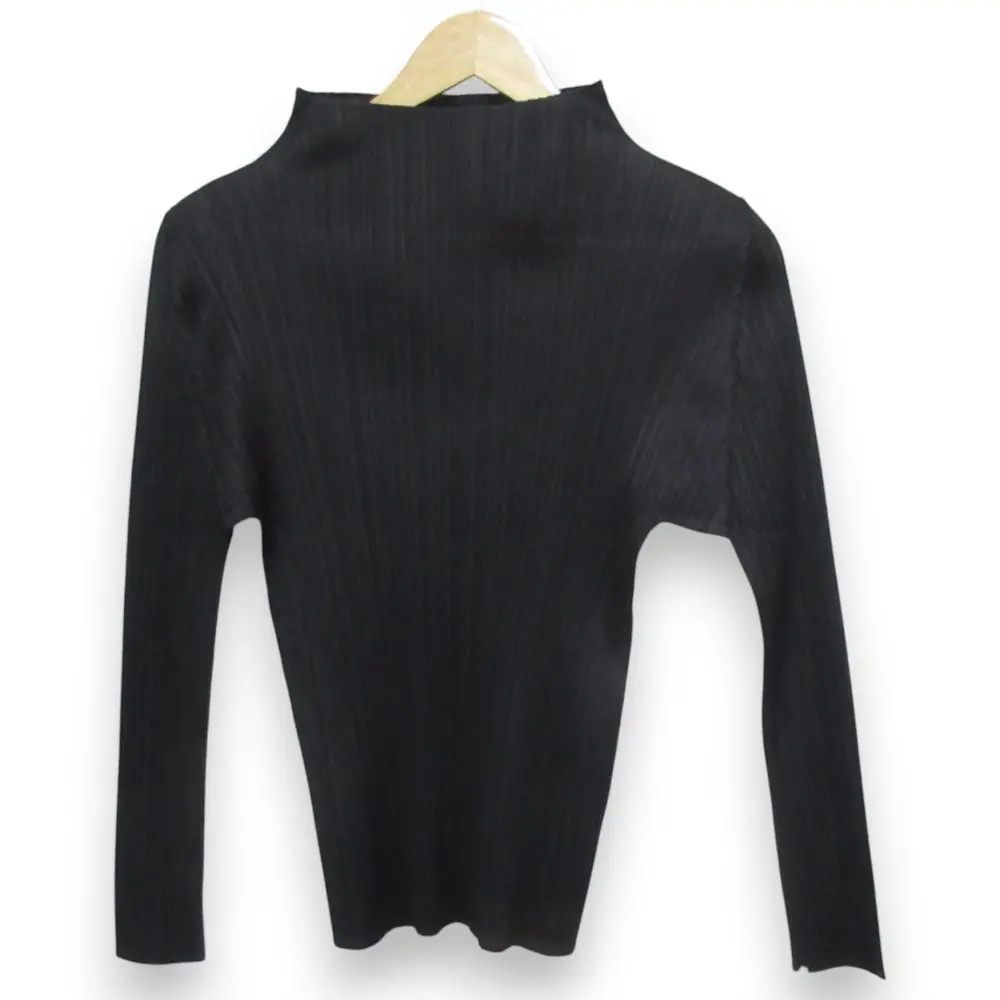 PLEATS PLEASE ISSEY MIYAKE プリーツプリーズ イッセイミヤケ BASICS ボトルネック ロングスリーブ カットソー 3 ブラック