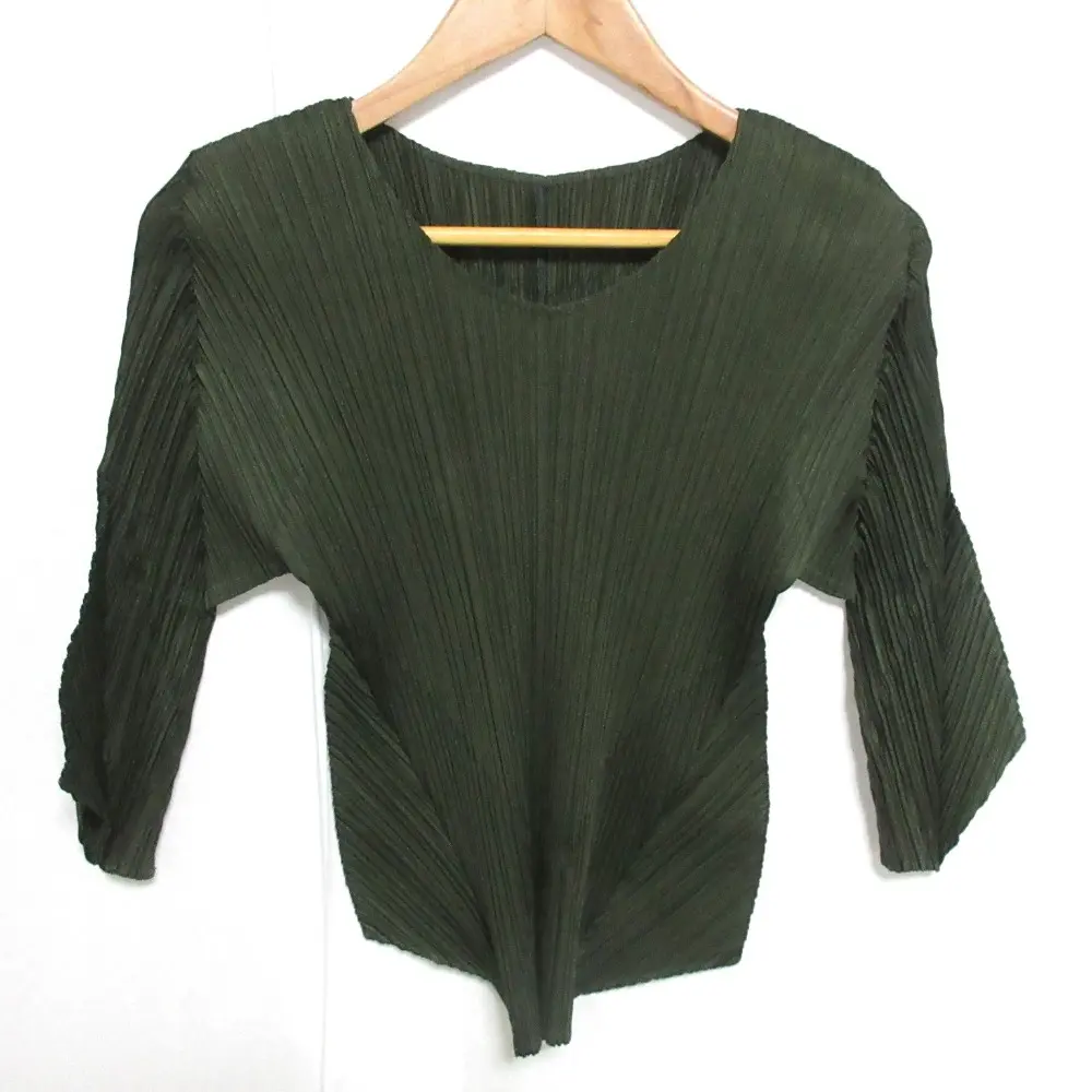 PLEATS PLEASE ISSEY MIYAKE プリーツプリーズ イッセイミヤケ 変形カットソー PP38-JL622 3 カーキ