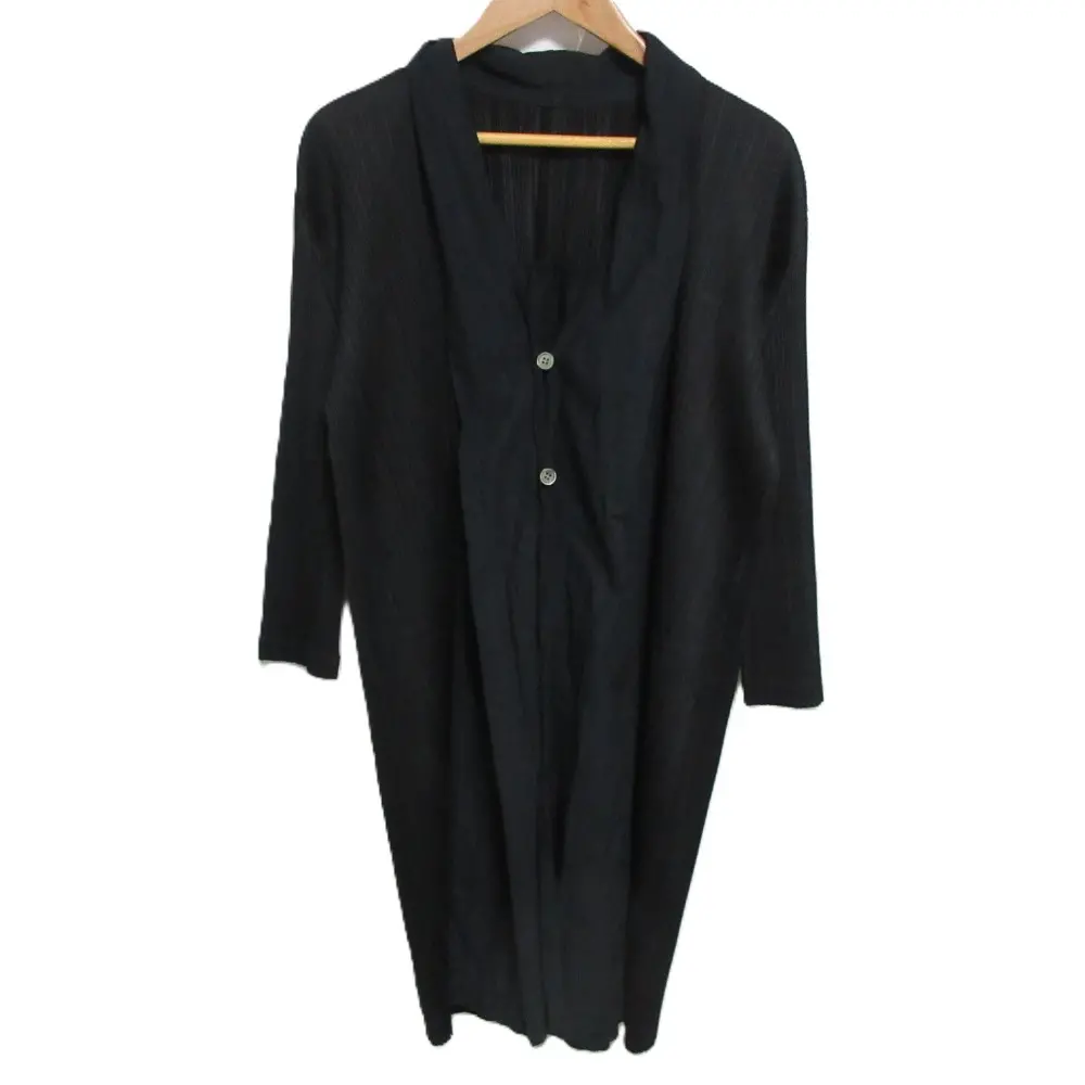 PLEATS PLEASE ISSEY MIYAKE プリーツプリーズ イッセイミヤケ ドッキングカーディガン ブラック