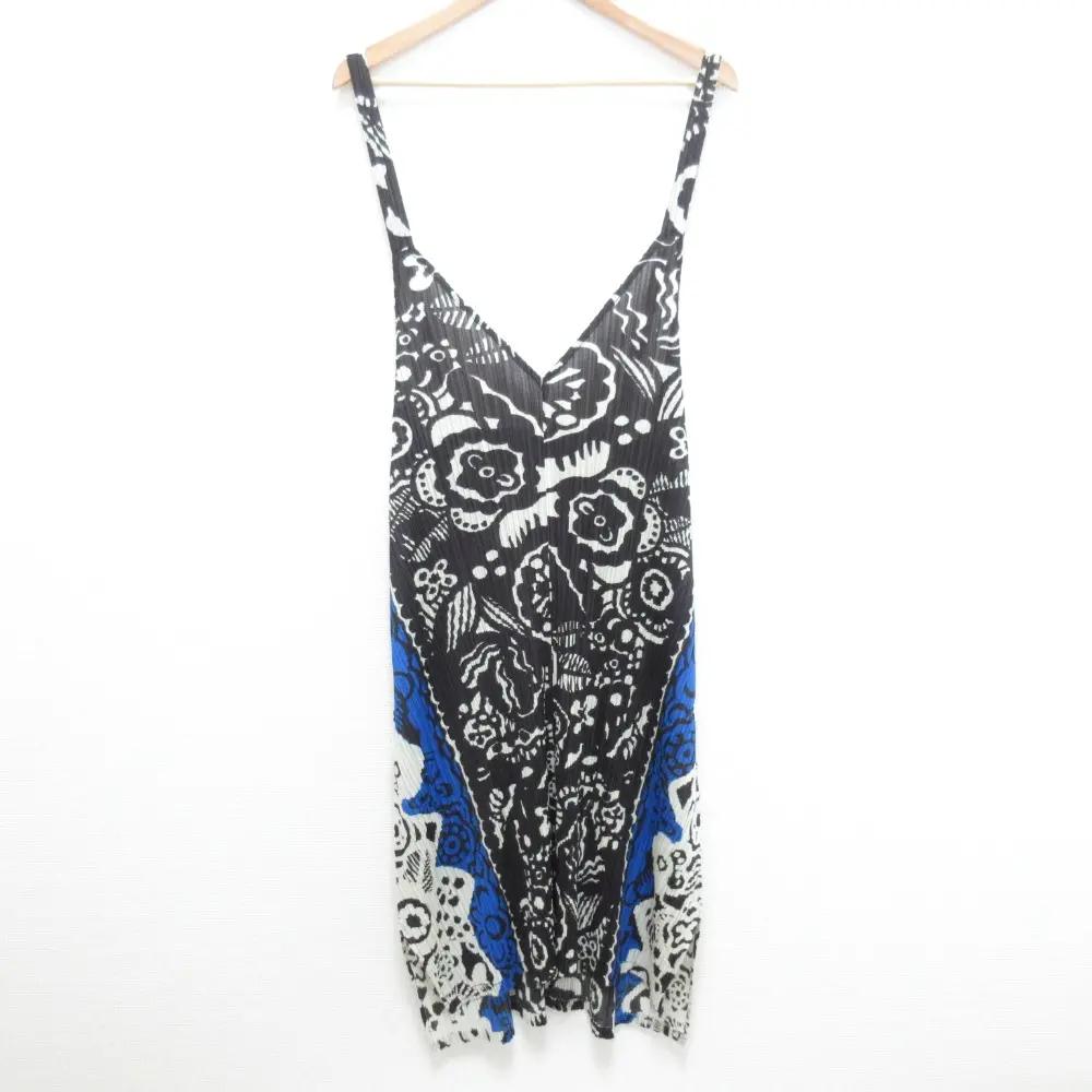 PLEATS PLEASE プリーツプリーズ イッセイミヤケ ボタニカルガーデン ノースリーブ ワンピース サイズ3 マルチカラー