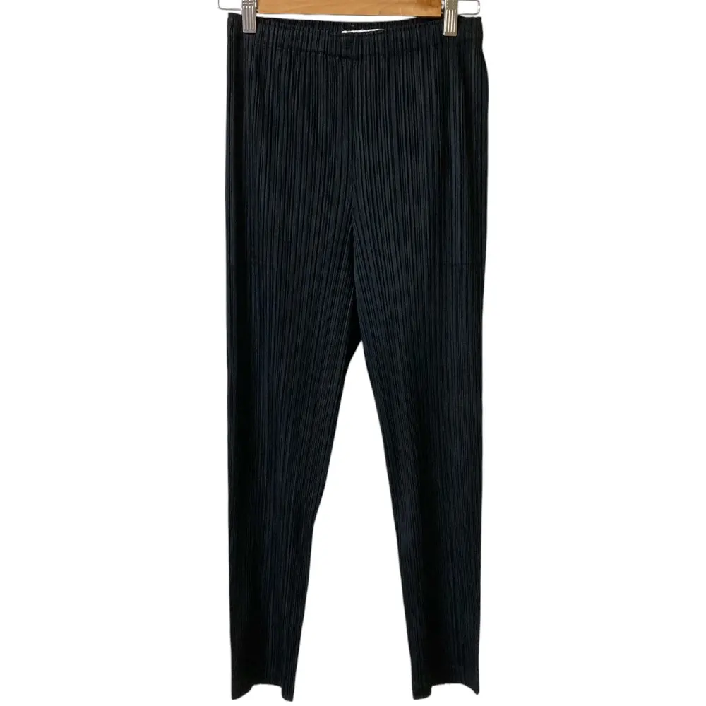 PLEATS PLEASE ISSEY MIYAKE プリーツプリーズ イッセイミヤケ イージーパンツ PP81-JF431 サイズ4 ブラック