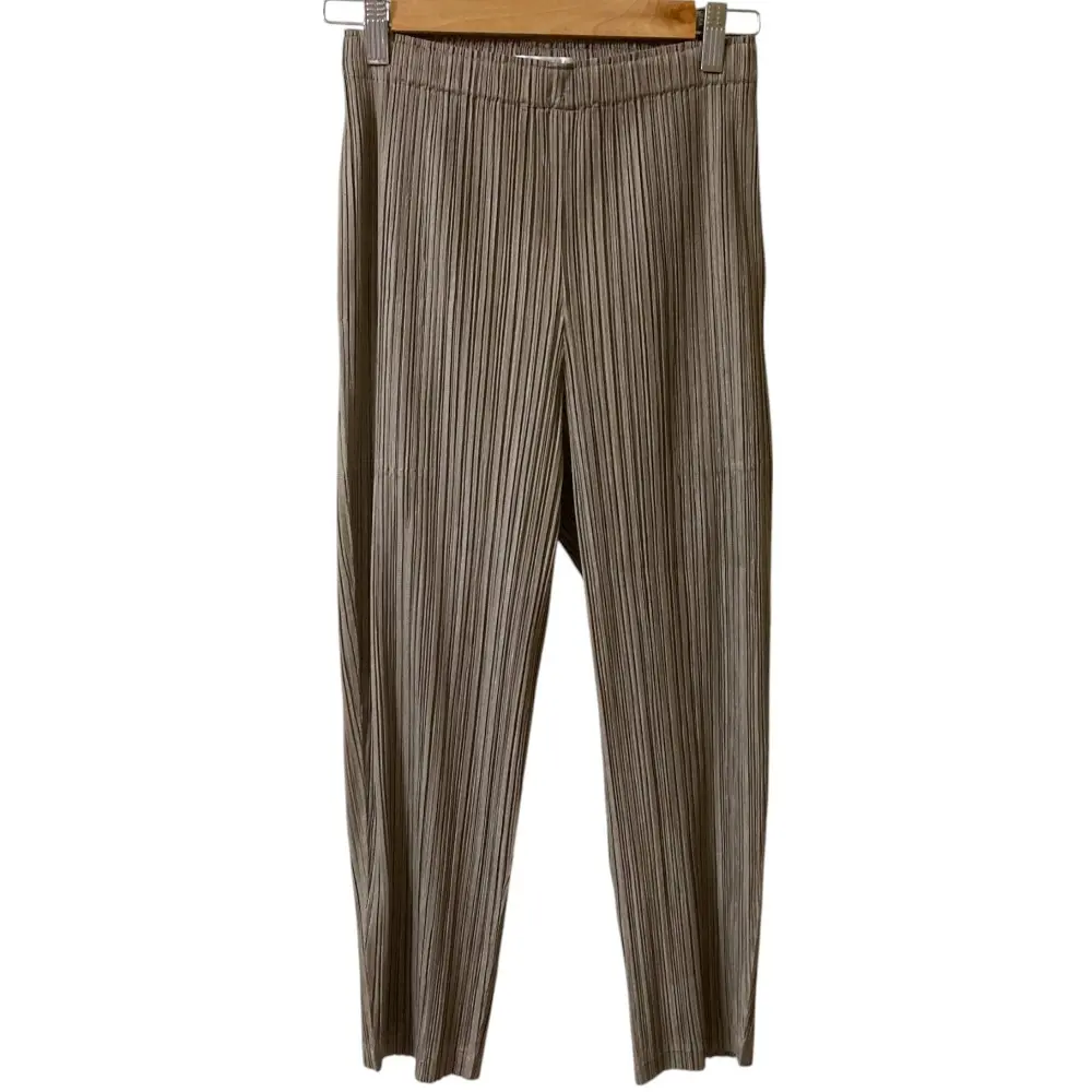 PLEATS PLEASE ISSEY MIYAKE プリーツプリーズ イッセイミヤケ イージーパンツ PP91-JF421 サイズ3 ベージュ