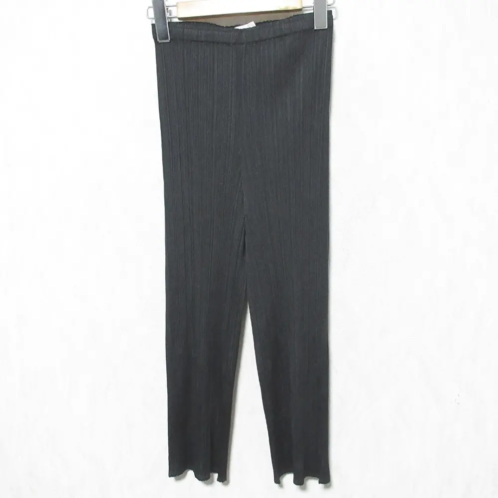 PLEATS PLEASE ISSEY MIYAKE プリーツプリーズ イッセイミヤケ イージー クロップド アンクルパンツ PP55-JF101 3 ブラック